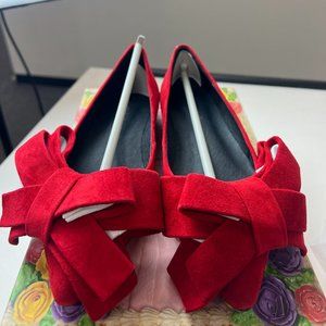 NIB Jeffery Campbell Red Suede Flats
